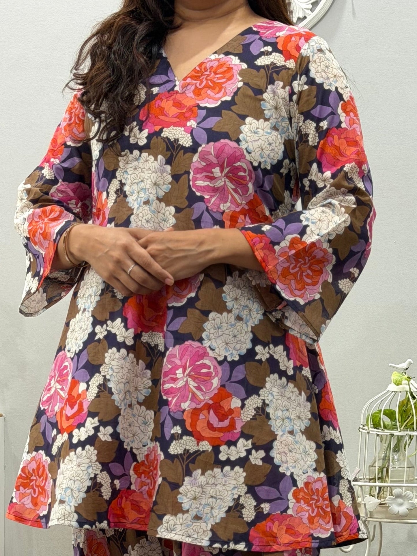 Geet A Line Kurta with Farshi Salwar Set