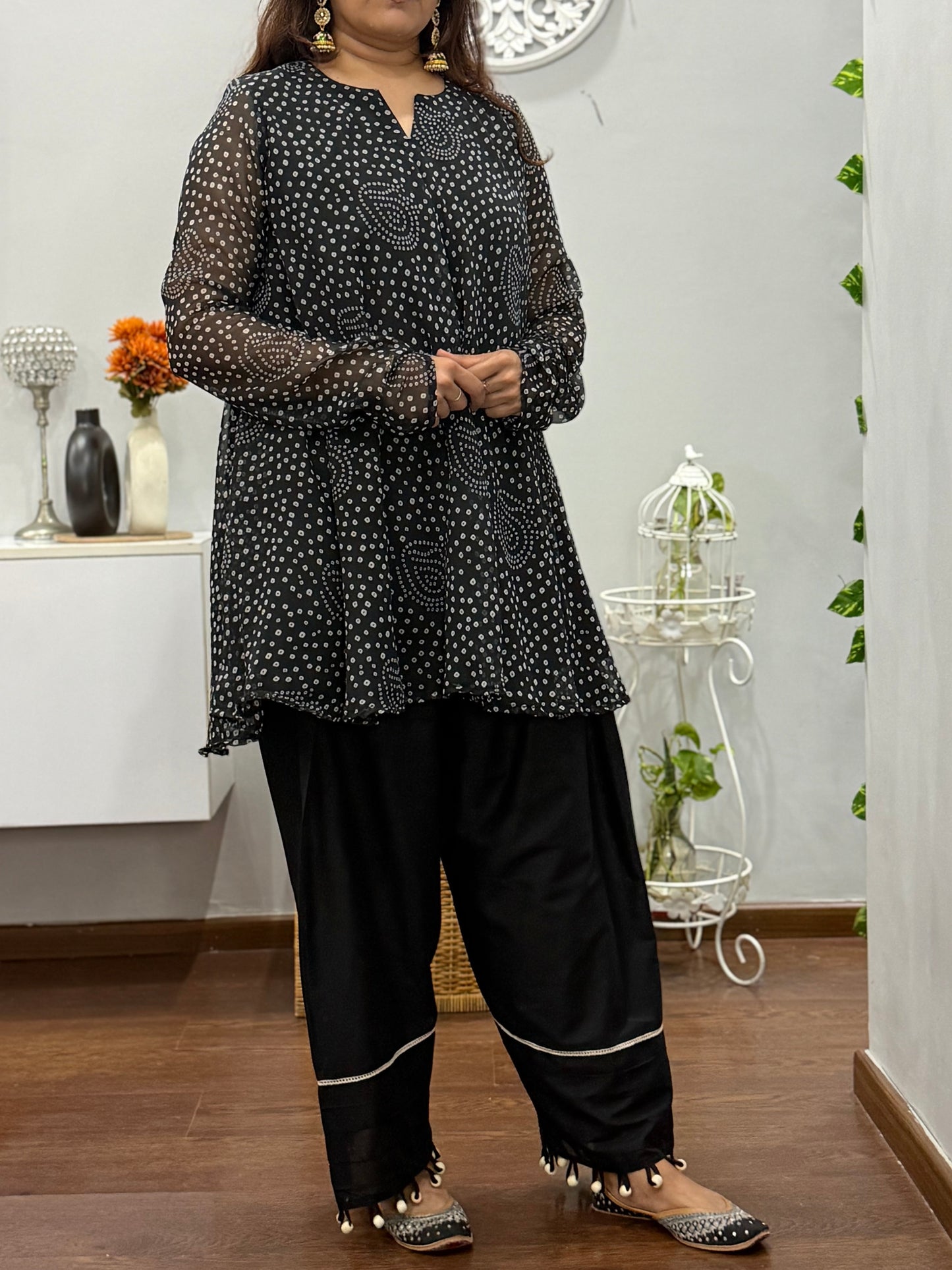 Nazm Umbrella Kurta Farshi Salwar Set