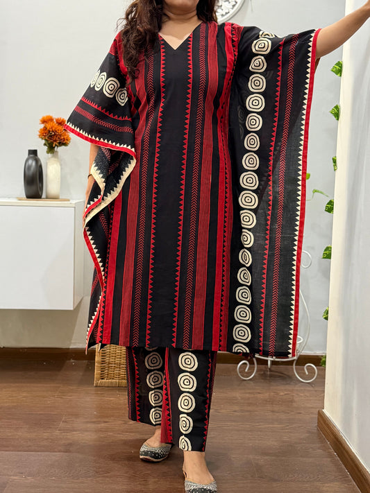 Dhruvika Kaftan Co-ord Set