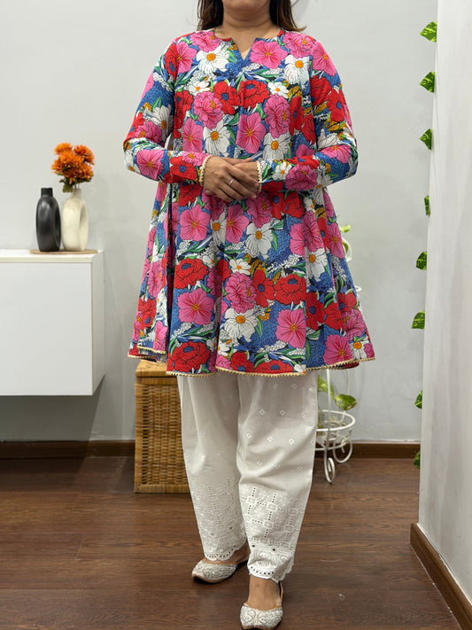 Florina Umbrella Kurta With Farshi Salwar