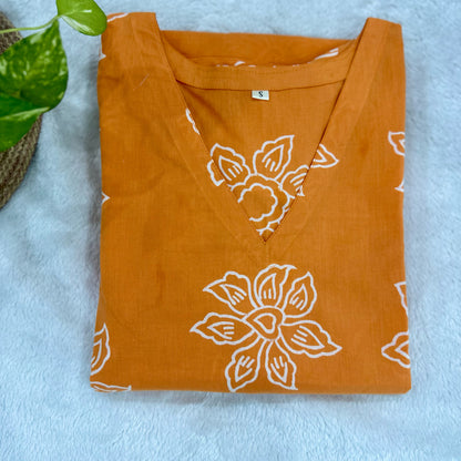 Candy orange A line kurta 2
