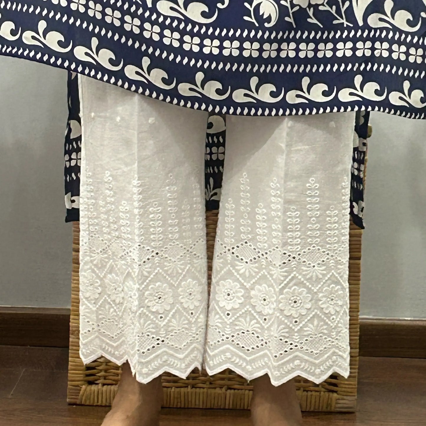 Blue bloom Kurta Palazzo set 2