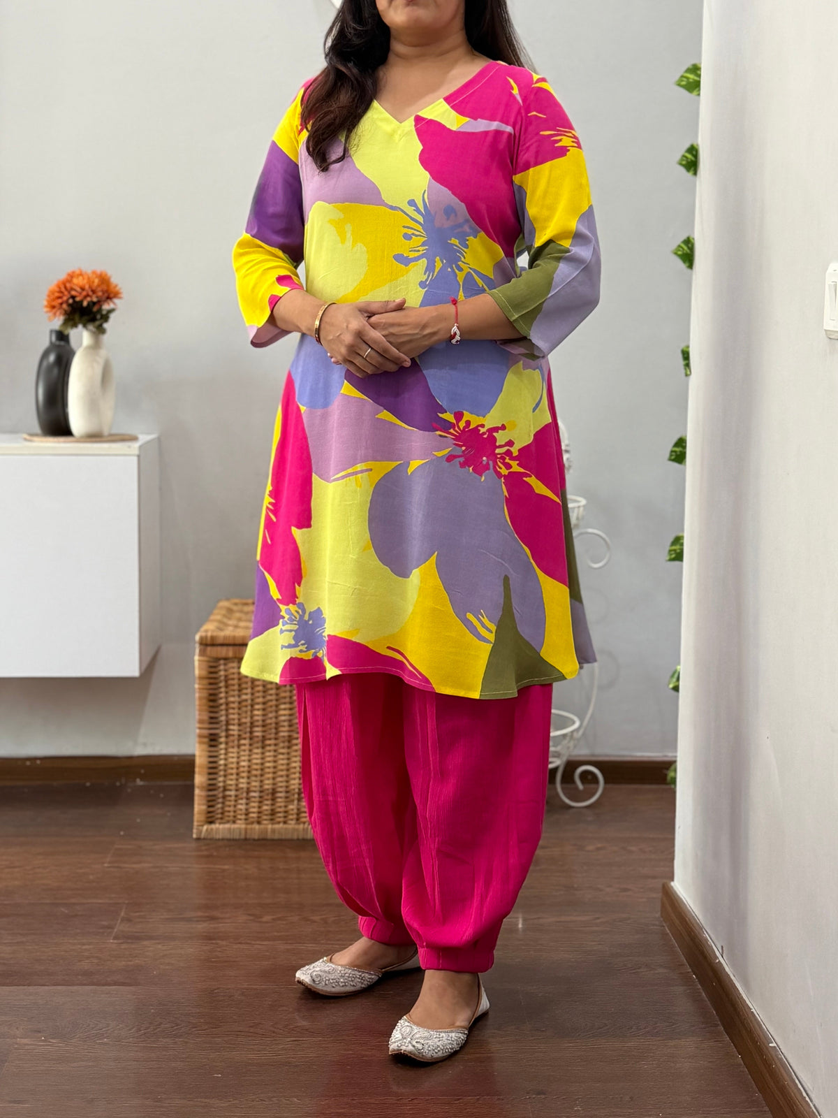 Colour Splash A Line Kurta Salwar Set