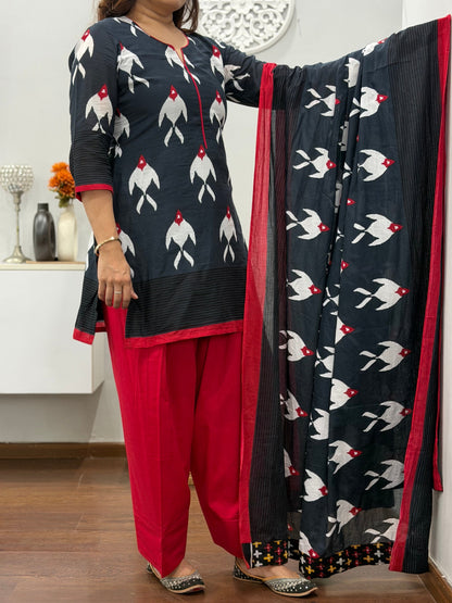 Meenakshi Suit Set With Farshi Salwar