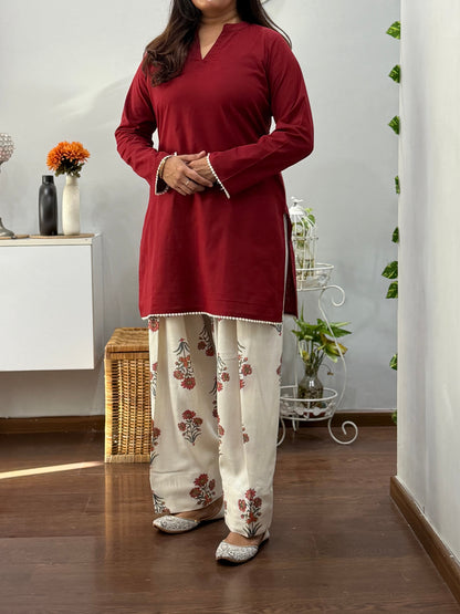 Sargun Kurta Farshi Salwar Set