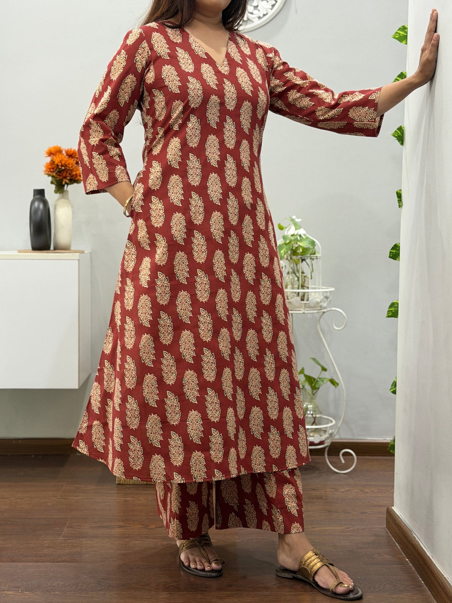 Rust Butta A Line Co-ord Set