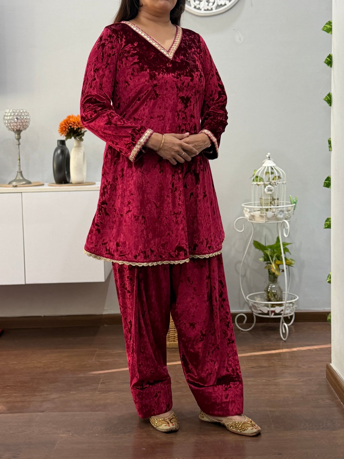 Gurnoor A Line Kurta Farshi Salwar Set