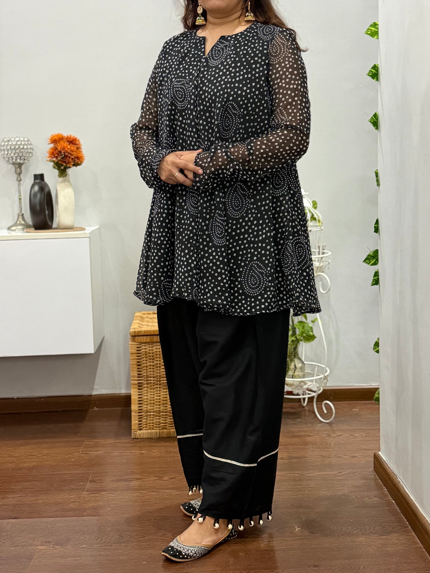Nazm Umbrella Kurta Farshi Salwar Set