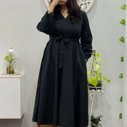 Black Vision Flaired Dress