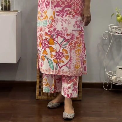 Pink flora Co-ord Set 2