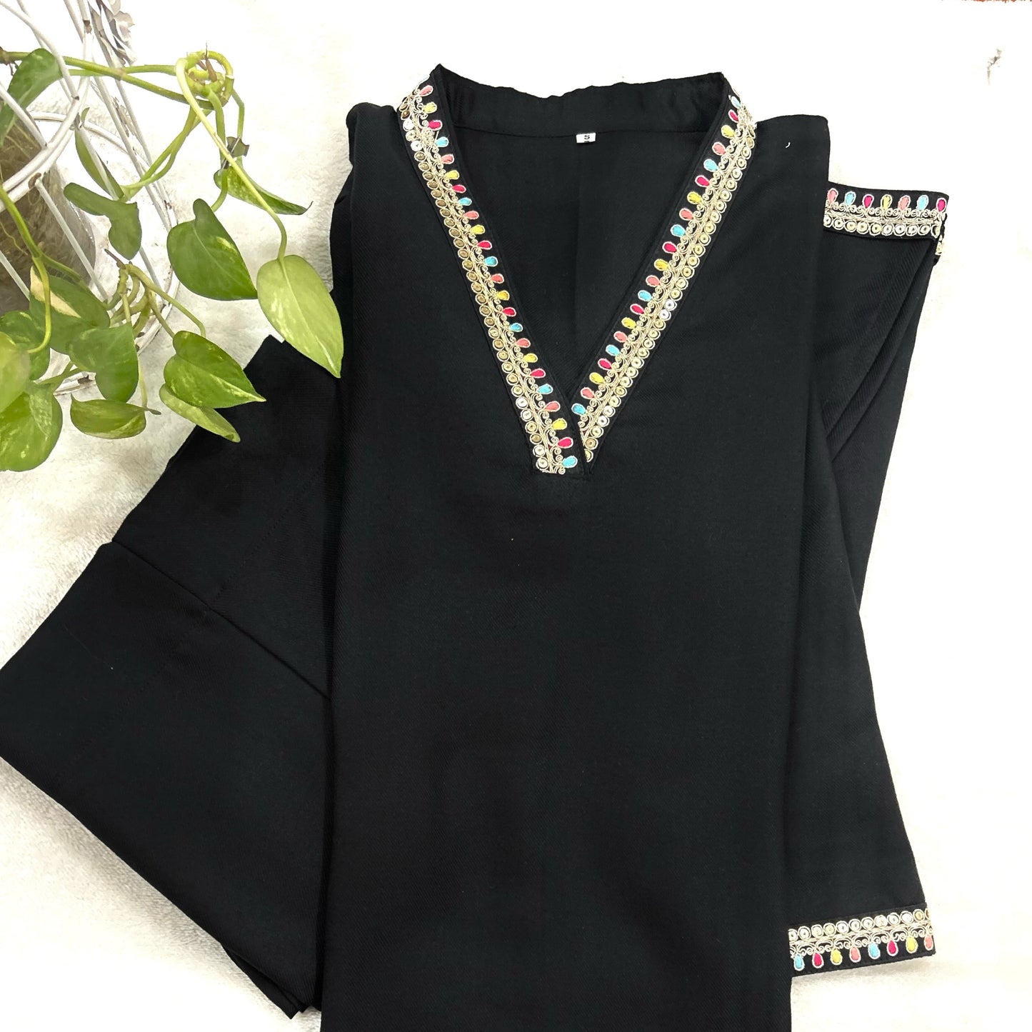 Classic Black winter Co-ord set 3