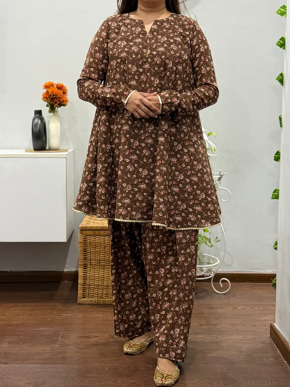 Mahira Umbrella Kurta With Farshi Salwar