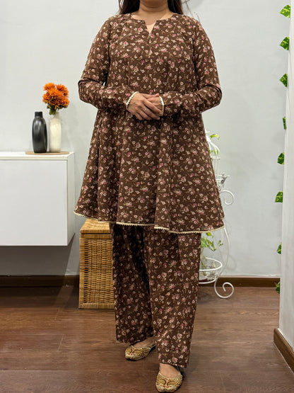 Mahira Umbrella Kurta With Farshi Salwar