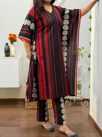 Dhruvika Kaftan Co-ord Set