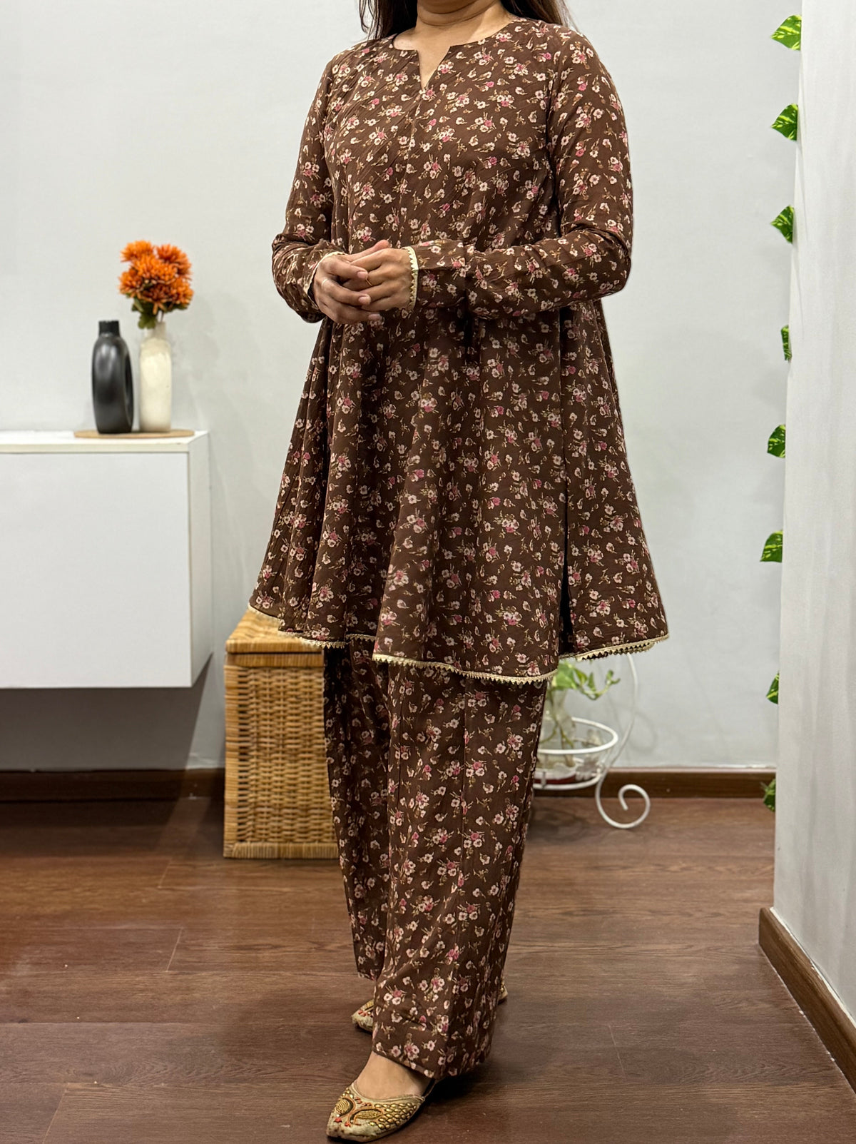 Mahira Umbrella Kurta With Farshi Salwar