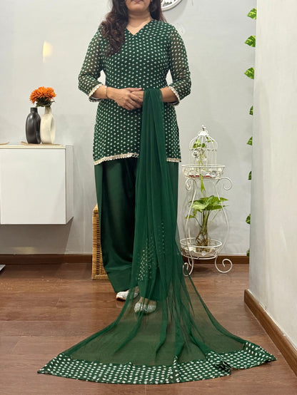 Sajda Suit Set with Farshi Salwar