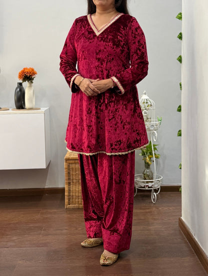 Gurnoor A Line Kurta Farshi Salwar Set