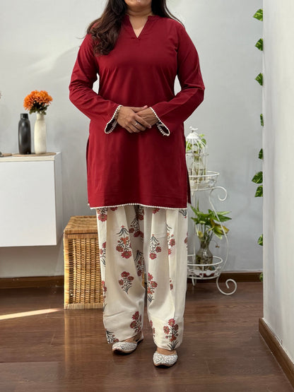 Sargun Kurta Farshi Salwar Set
