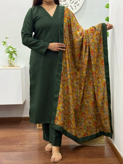 Serene Green Winter Suit Set