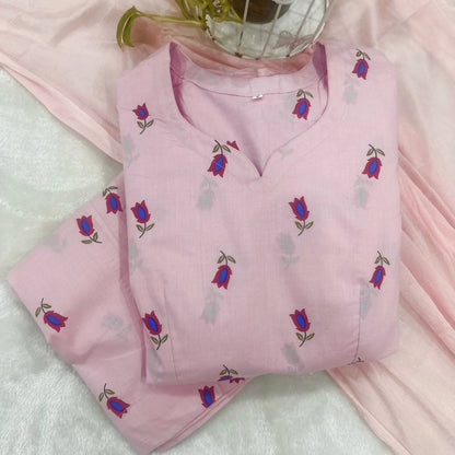 Blush pink Anarkali suit set 3
