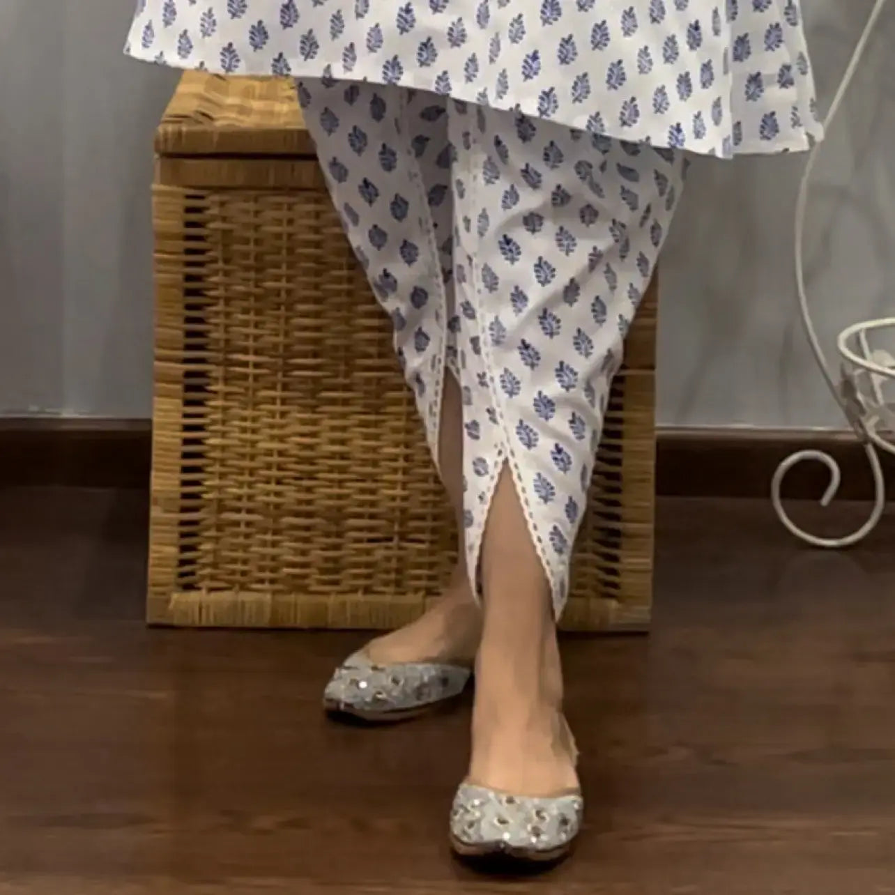 Blue dale tulip pant Co-ord set 2