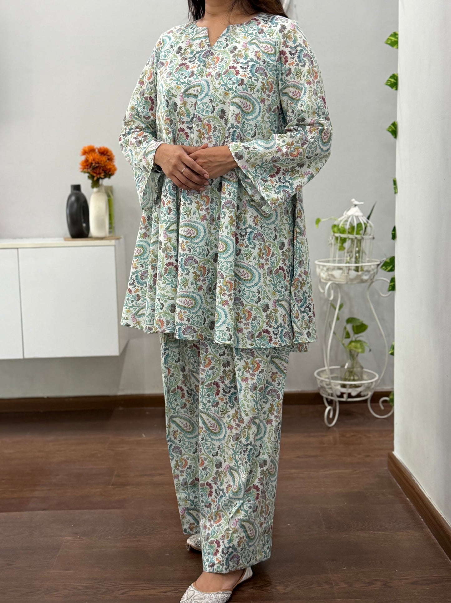 Rutvi Umbrella Kurta With Farshi Salwar