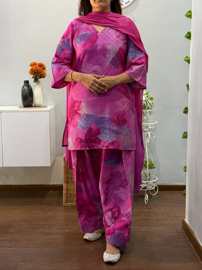 Falak Suit Set with Farshi Salwar