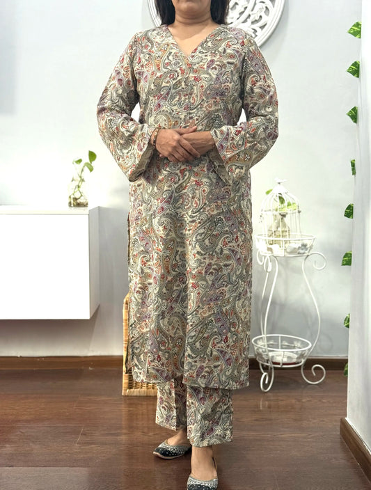 Sandstone Paisley Winter Co-ord Set