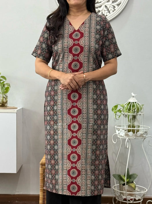 Kavya Ajrakh Print Kurta