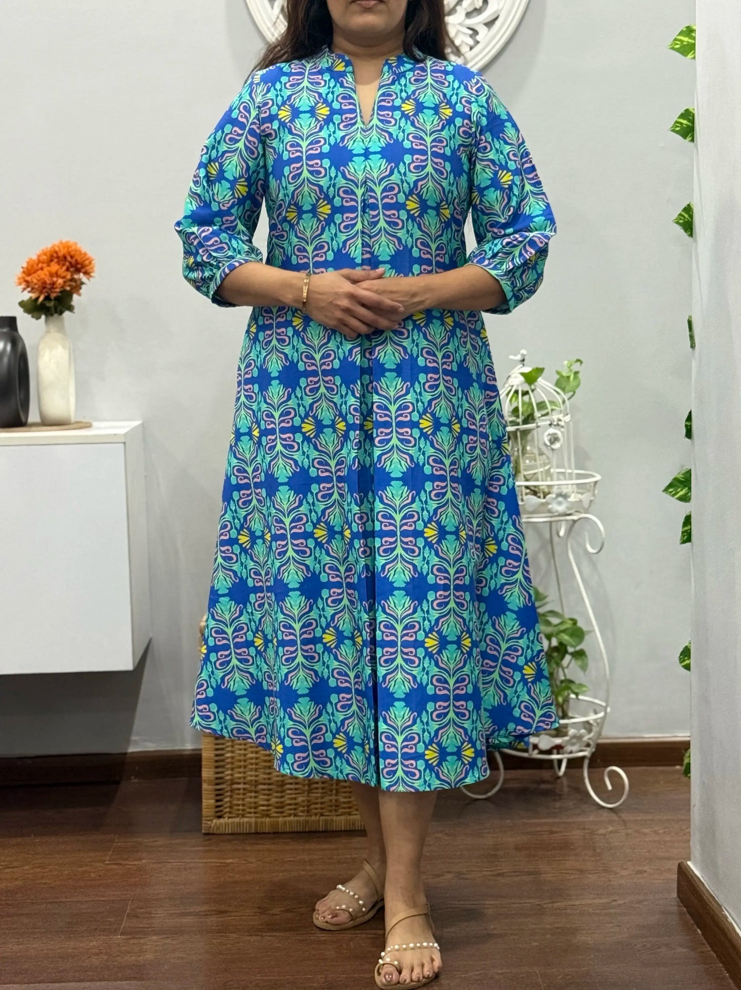 Imperial Blue Midi Dress