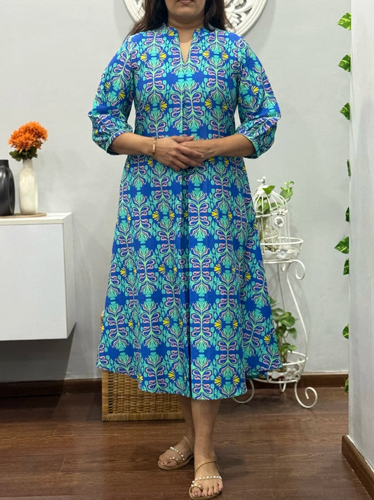 Imperial Blue Midi Dress