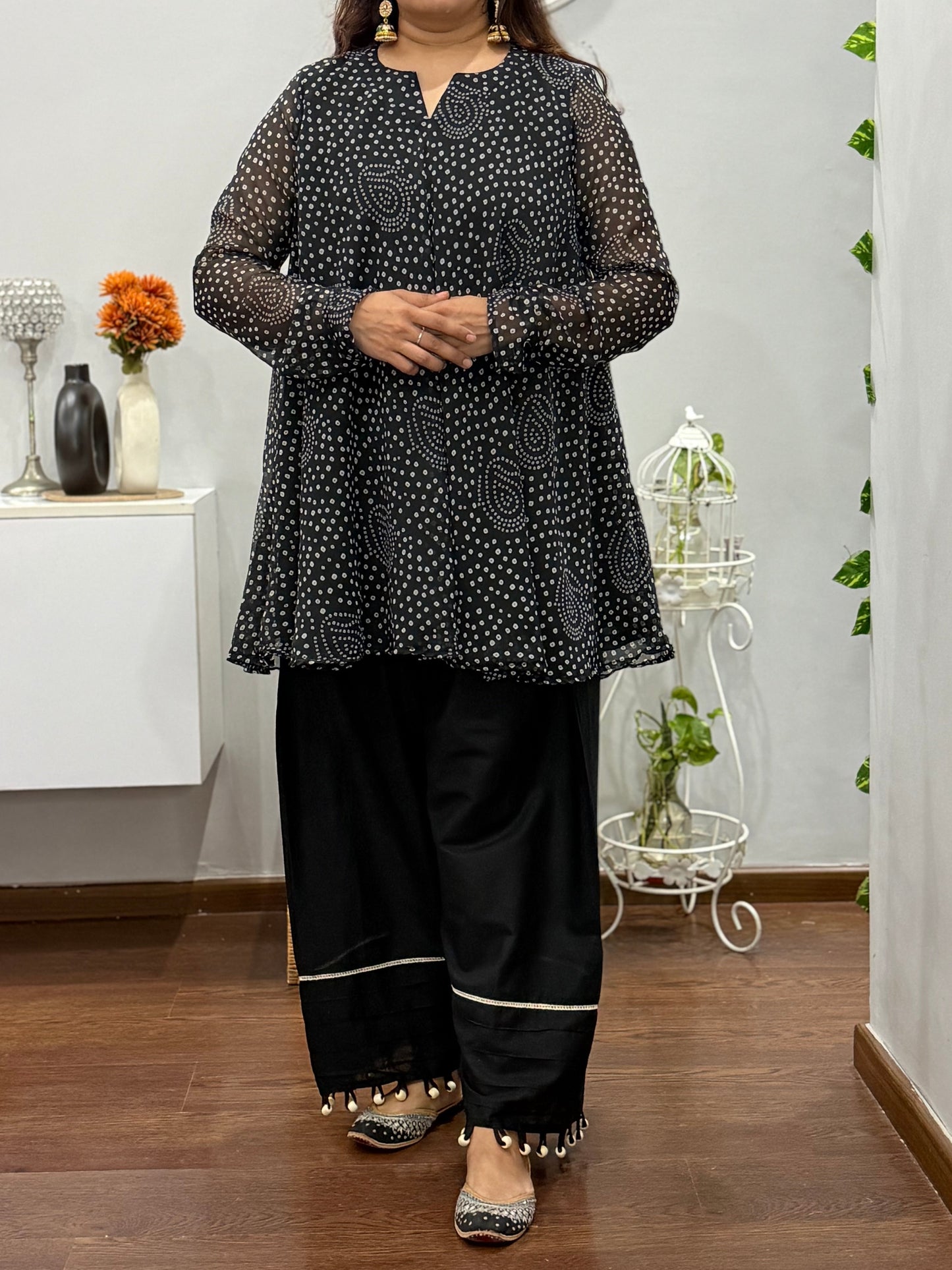 Nazm Umbrella Kurta Farshi Salwar Set