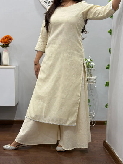 Ivory Glow Kurta Palazzo Set 2