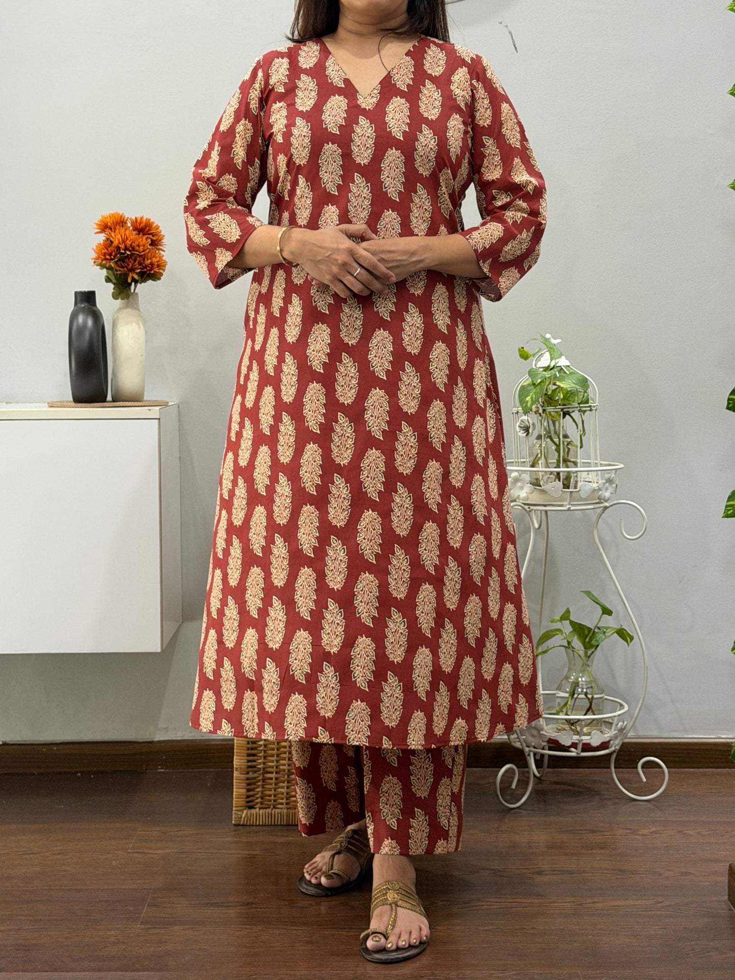 Rust Butta A Line Co-ord Set