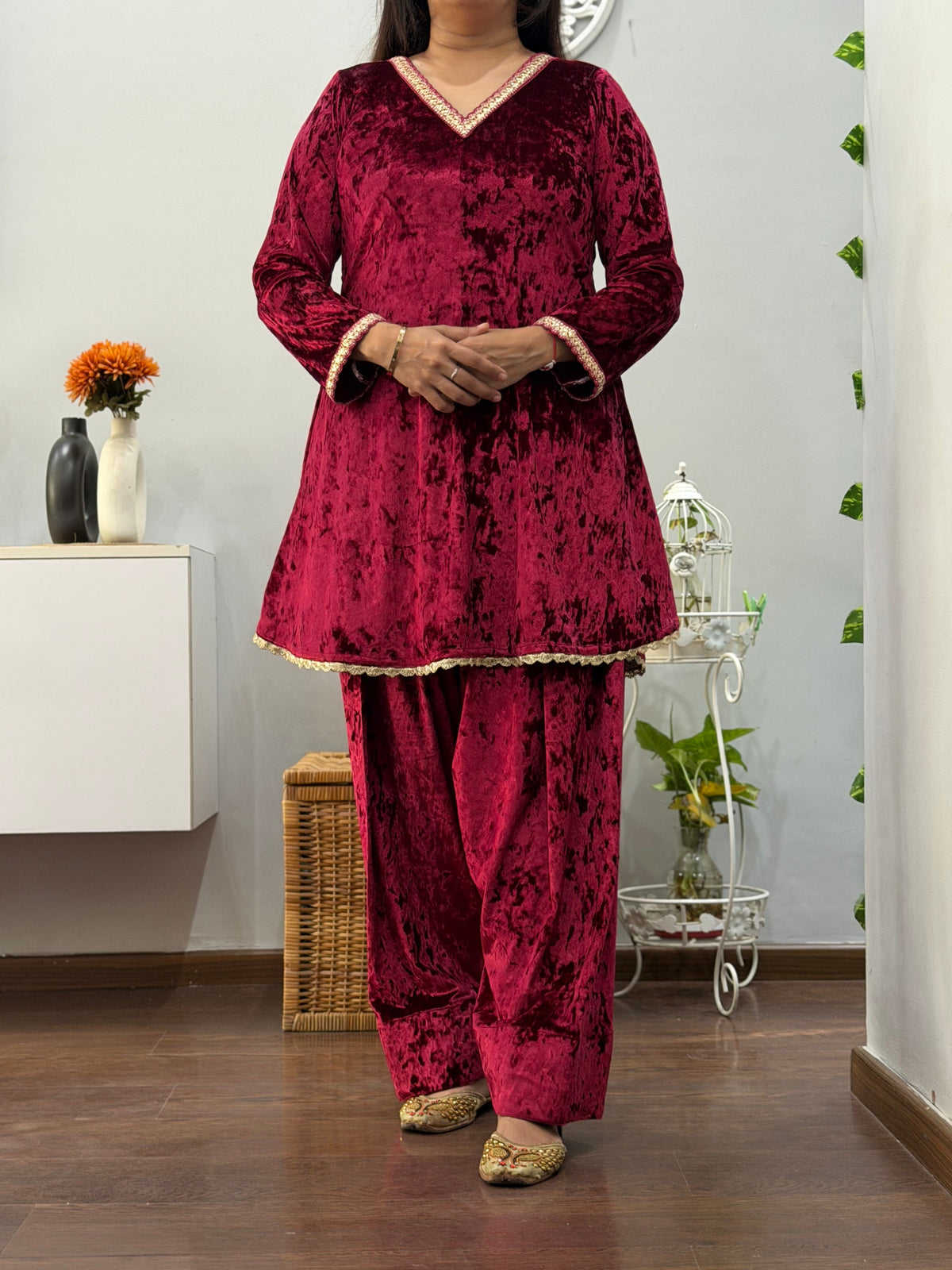 Gurnoor A Line Kurta Farshi Salwar Set