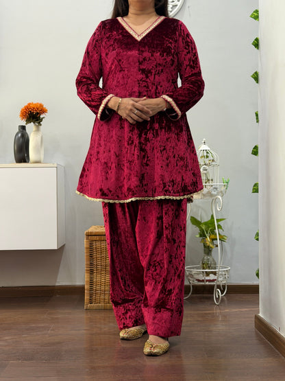 Gurnoor A Line Kurta Farshi Salwar Set