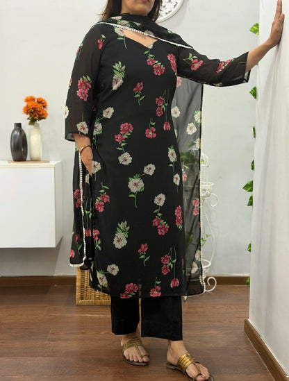 Black Bloom Suit Set 3