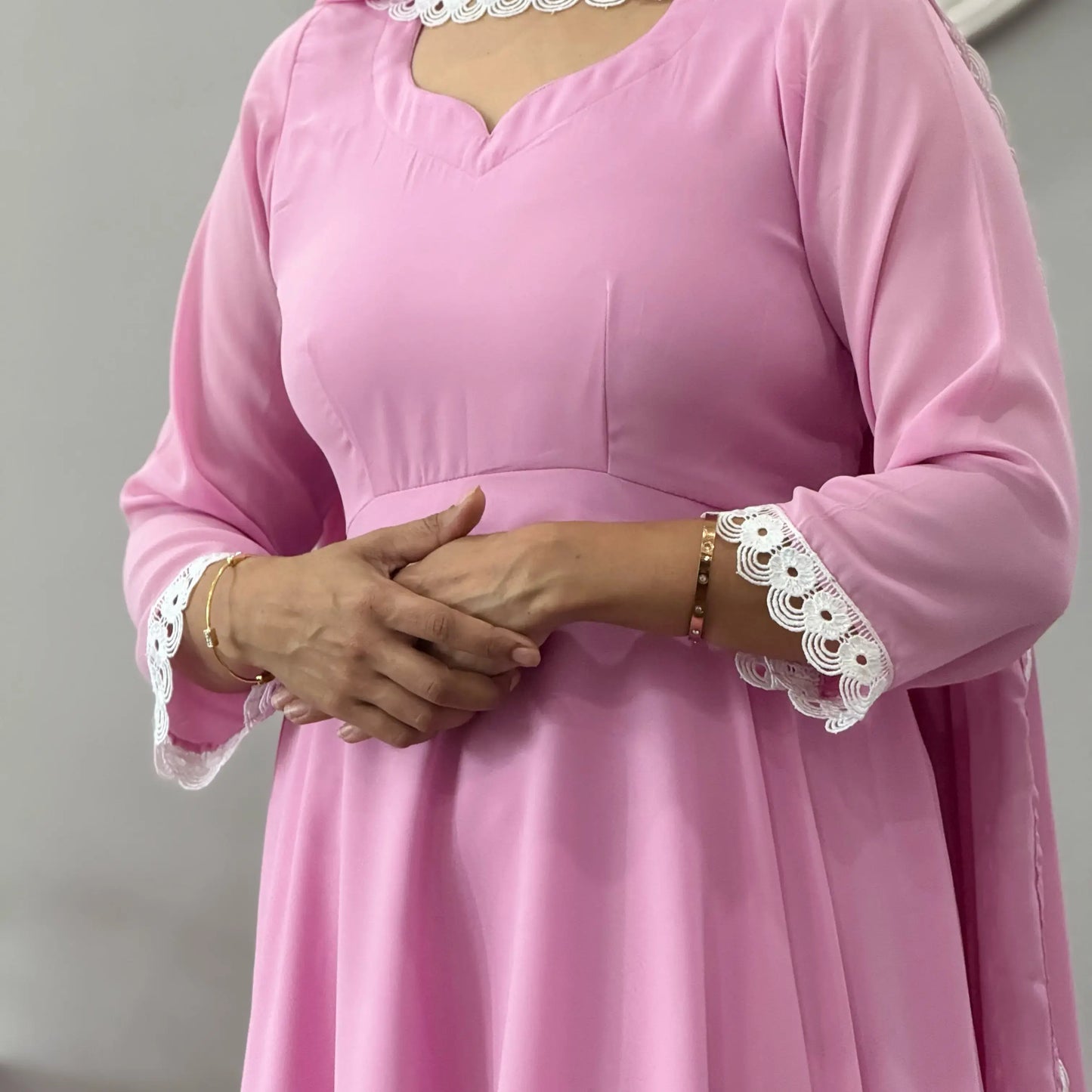 Flamingo Anarkali Suit Set 3