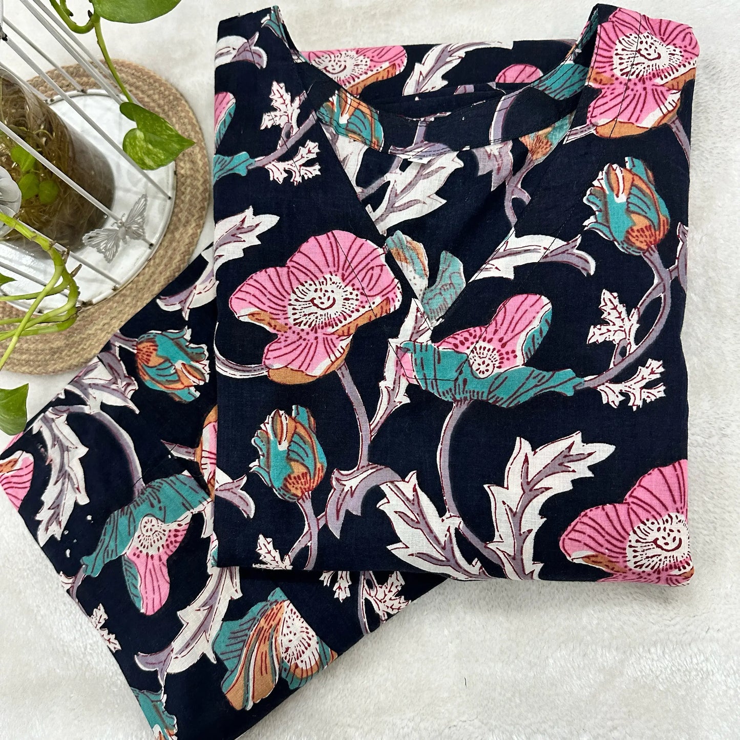 Kuhu floral cotton Co-ord set 3