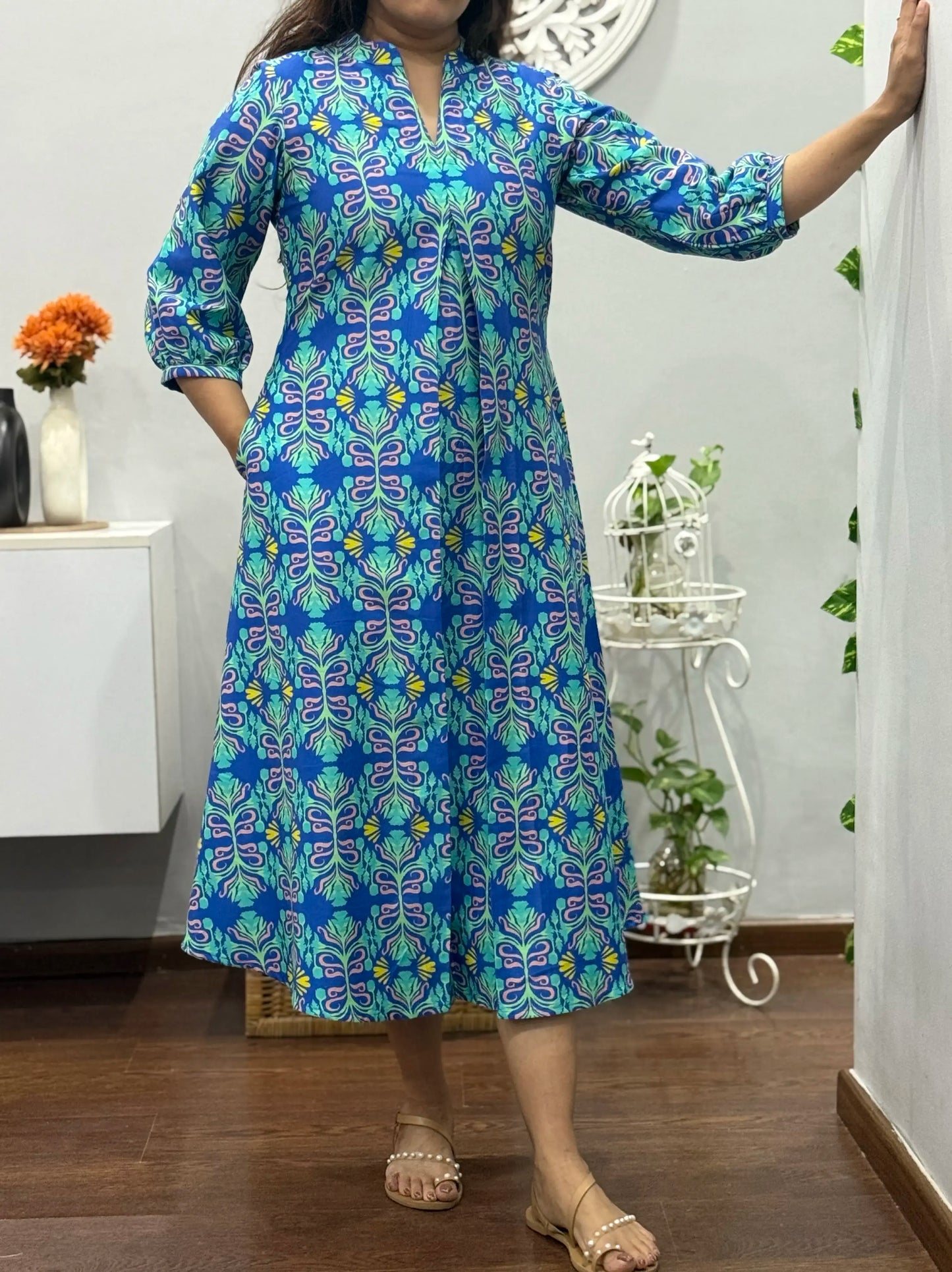 Imperial Blue Midi Dress 2