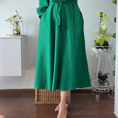 Emerald Flaired Dress 2