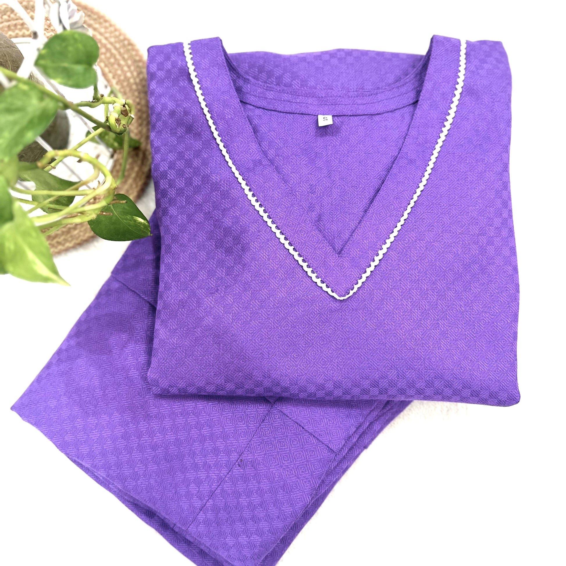Lavender  A line Winter Co-ord set 3
