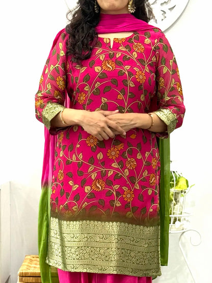 Floral Bloom Afgani Suit Set 2