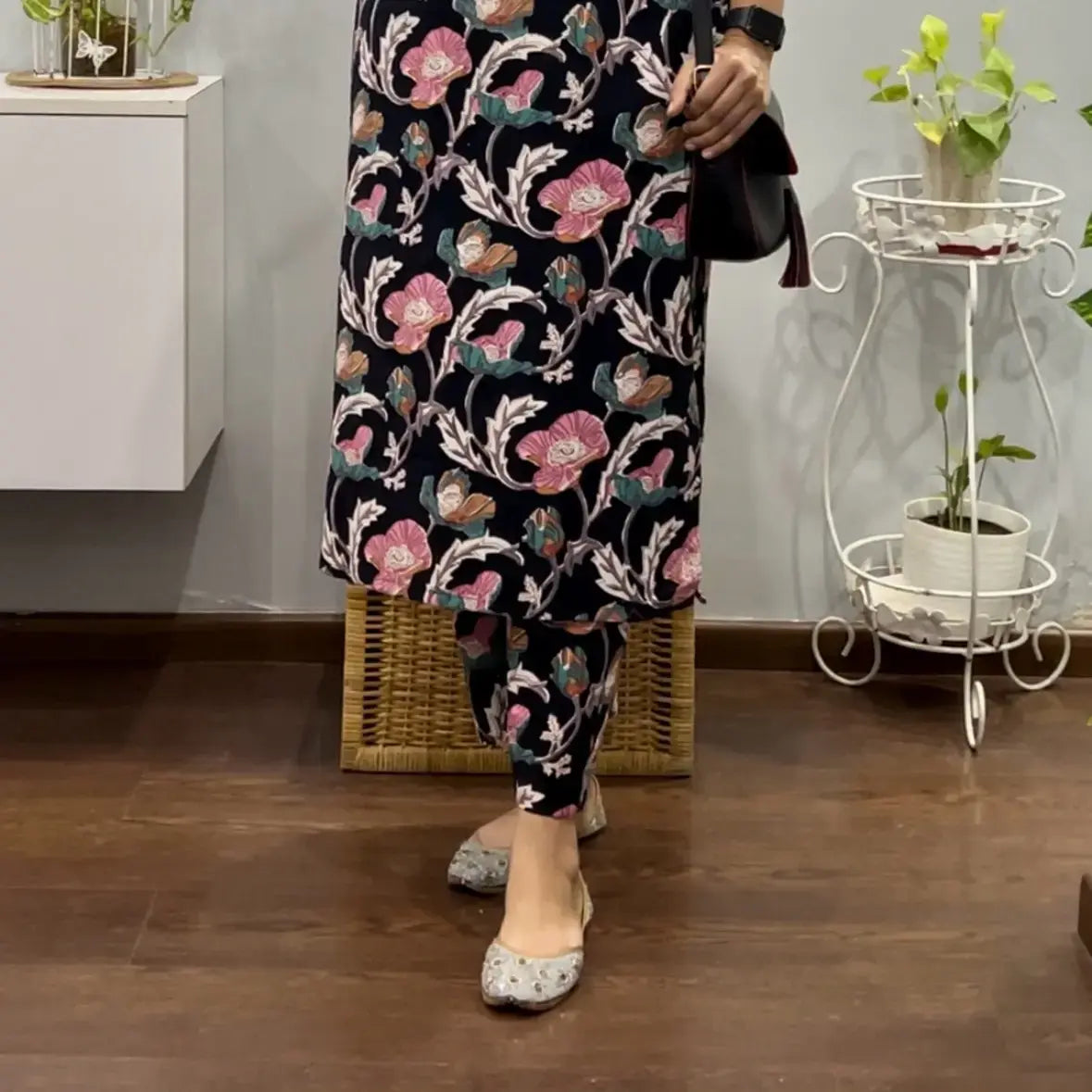 Kuhu floral cotton Co-ord set 2