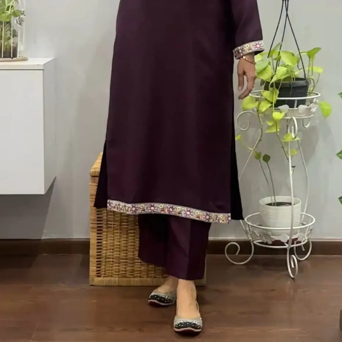 Deep Plum Winter Co-ord Set 2