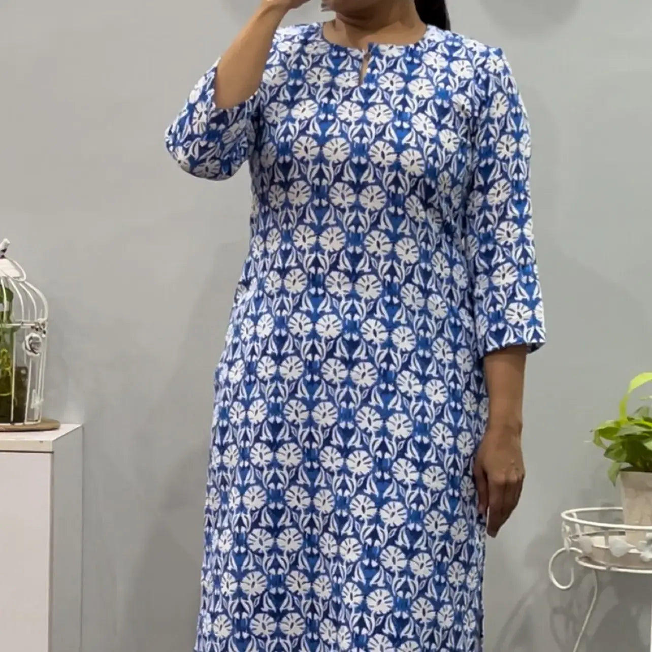 Blue hibiscus Co-ord set