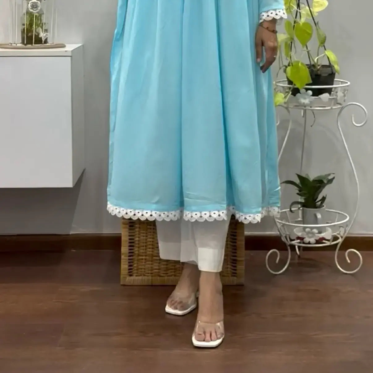 Serene Blue Kurta Palazzo Set 2