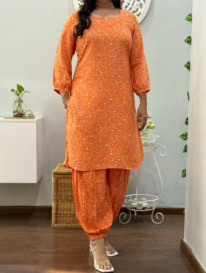 Saffron Afgani Co Ord Set 2