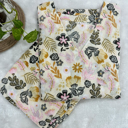 Pastel Hues A-line  Co-ord Set 4