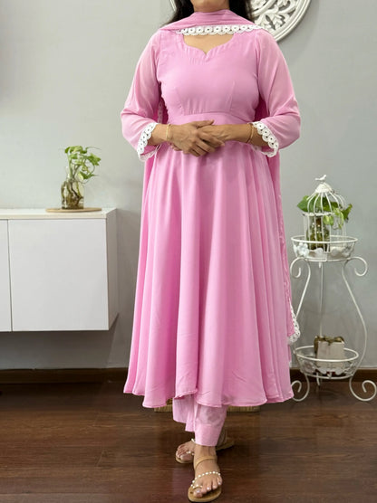 Flamingo Anarkali Suit Set 2